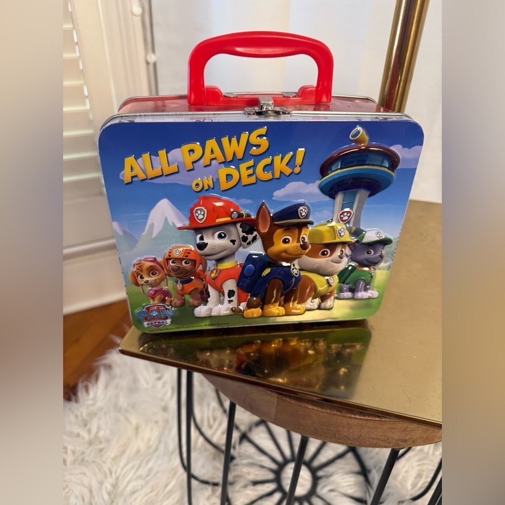 Paw Patrol “All Paws On Deck” Metal Lunchbox Tin Case